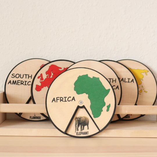Animal and Continent Wheels